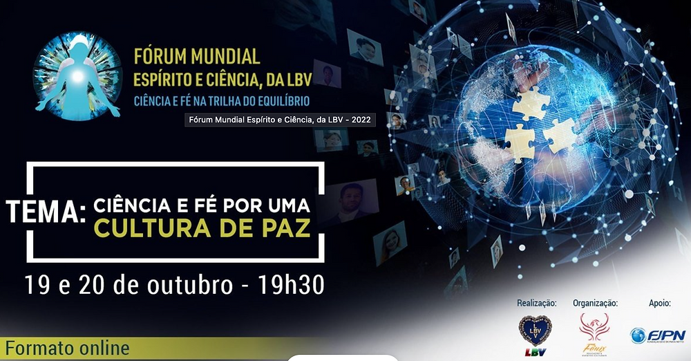 Inscreva-se para o Fórum Mundial Espírito e Ciência, da LBV